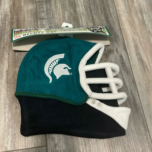 Michigan State winter hat faux football helmet NEW